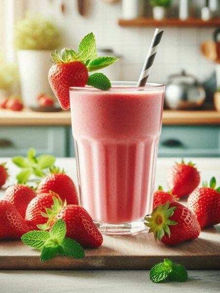 Clean Eating Strawberry Smoothie