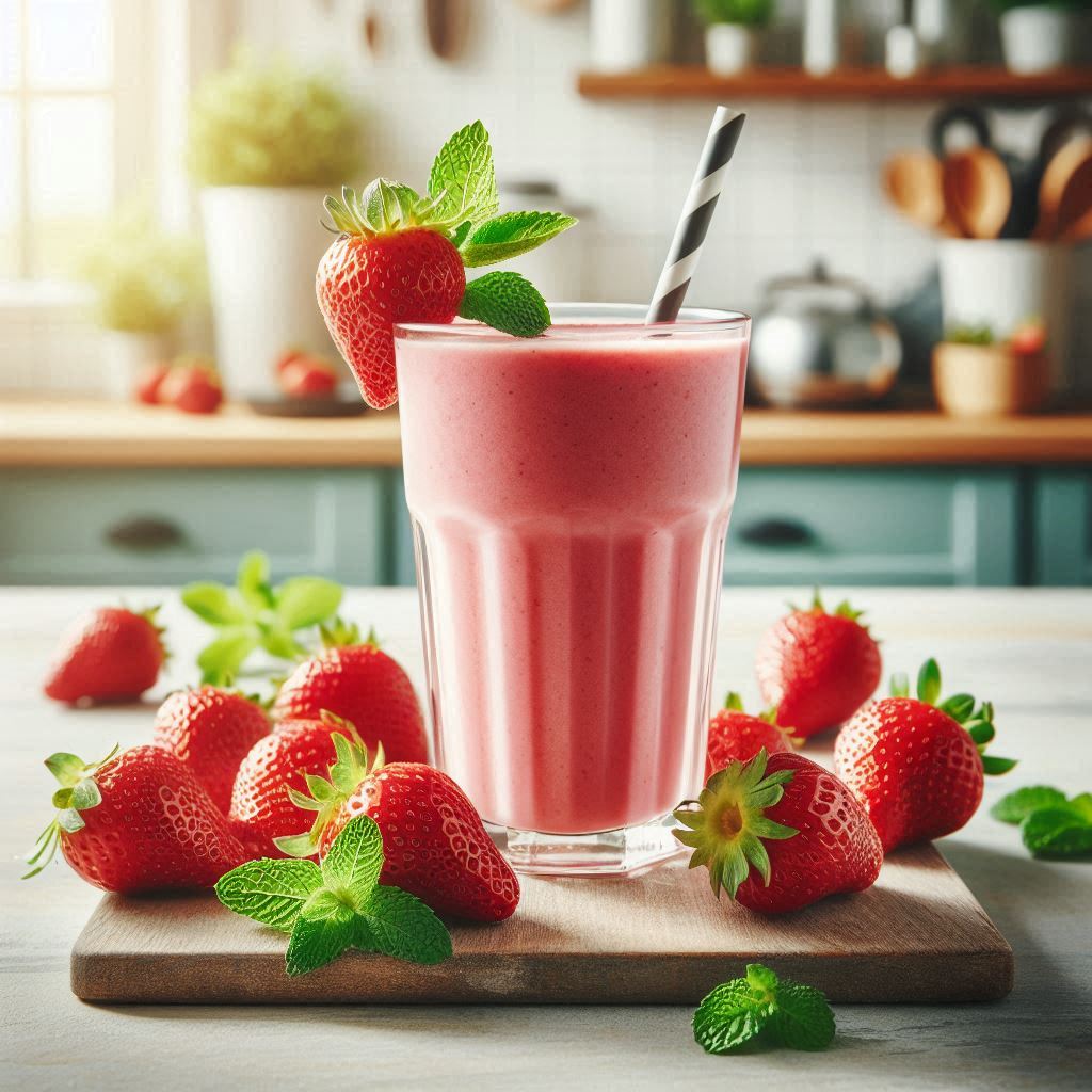 Clean Eating Strawberry Smoothie