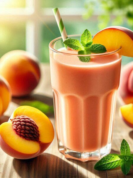 Clean Eating Peach Smoothie