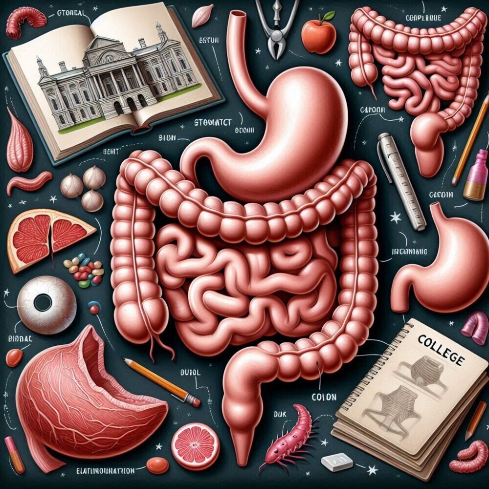 Stomach, Intestines and Colon